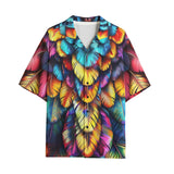 Hawaiian Shirt Vibrant and Colorful Feathers