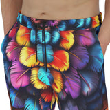 Men's Sweatpants Vibrant and Colorful Feathers