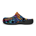 Classic Clogs Rainbow Feathers Vibrant Colors