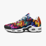 Air Cushion Sneakers Rainbow Feathers Vibrant Colors