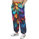 Men's Sweatpants Colorful Vibrant Feathers