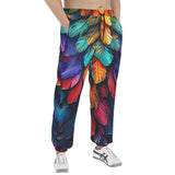 Men's Sweatpants Colorful Vibrant Feathers