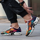 Air Cushion Sneakers Colorful Vibrant Feathers