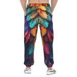 Men's Sweatpants Colorful Vibrant Feathers