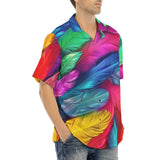 Hawaiian Shirt Colorful Feathers Art