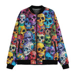 Bomber Jacket Vibrant and Colorful Skulls