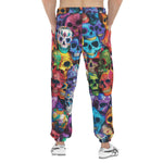 Men's Sweatpants Vibrant and Colorful Skulls