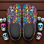Classic Clogs Vibrant and Colorful Skulls