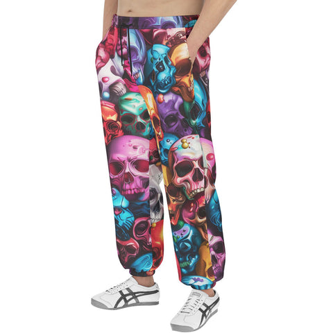 Men's Sweatpants Multicolored Skulls Array