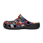 Classic Clogs Multicolored Skulls Array