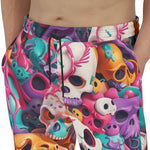 Men's Sweatpants Colorful Skulls Pattern