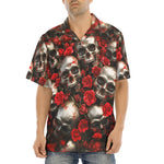 Hawaiian Shirt Skulls and Roses