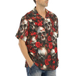 Hawaiian Shirt Skulls and Roses