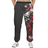 Men's Sweatpants Skulls and Roses in Smoke