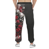 Men's Sweatpants Skulls and Roses in Smoke