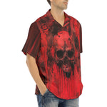 Hawaiian Shirt Gothic Red Skull Artwork