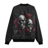 Bomber Jacket Gothic Skulls and Roses