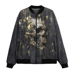 Bomber Jacket Skull with Gold Dripping