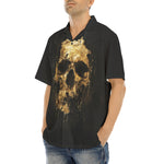 Hawaiian Shirt Dripping Gold Skull