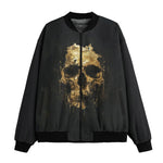 Bomber Jacket Dripping Gold Skull