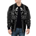 Bomber Jacket Ornate Gothic Metalwork Skull