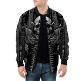 Bomber Jacket Ornate Gothic Metalwork Skull