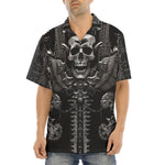 Hawaiian Shirt Ornate Gothic Metalwork Skull