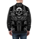 Bomber Jacket Ornate Gothic Metalwork Skull