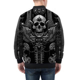Bomber Jacket Ornate Gothic Metalwork Skull