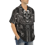 Hawaiian Shirt Ornate Gothic Metalwork Skull