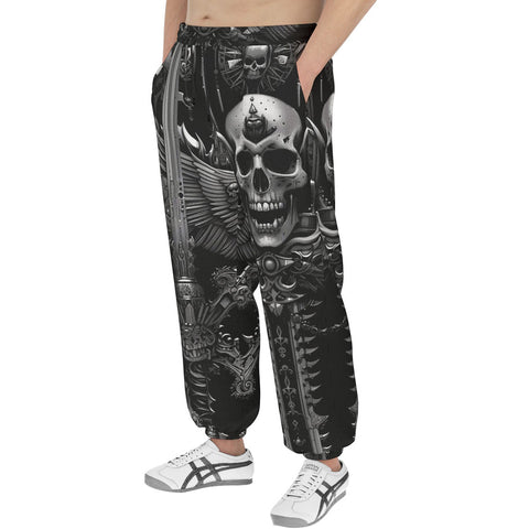 Men's Sweatpants Ornate Gothic Metalwork Skull