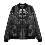 Bomber Jacket Ornate Gothic Metalwork Skull
