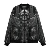 Bomber Jacket Ornate Gothic Metalwork Skull