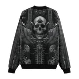 Bomber Jacket Ornate Gothic Metalwork Skull