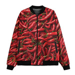 Bomber Jacket Red Chili Peppers Texture