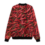 Bomber Jacket Red Chili Peppers Texture