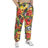 Men's Sweatpants Pizza Ingredients Pattern