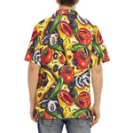 Hawaiian Shirt Pizza Ingredients Pattern