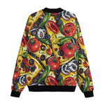 Bomber Jacket Pizza Ingredients Pattern