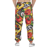 Men's Sweatpants Pizza Ingredients Pattern