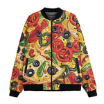 Bomber Jacket Pizza Pattern