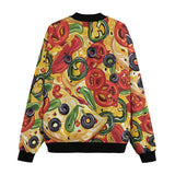 Bomber Jacket Pizza Pattern