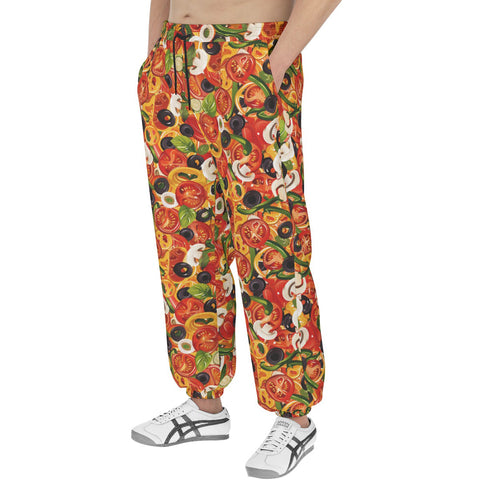 Men's Sweatpants Pizza Texture