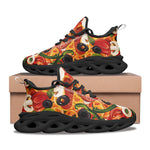 Sports Mesh Sneakers Pizza Texture