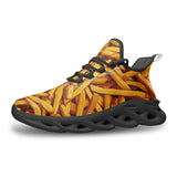Sports Mesh Sneakers French Fries Texture