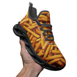 Sports Mesh Sneakers French Fries Texture