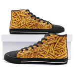 High-Top Canvas Shoes French Fries Texture