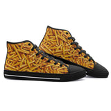 High-Top Canvas Shoes French Fries Texture