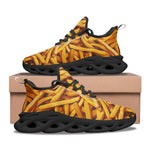 Sports Mesh Sneakers French Fries Texture