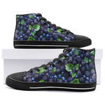 High-Top Canvas Shoes Blackberries and Blueberries